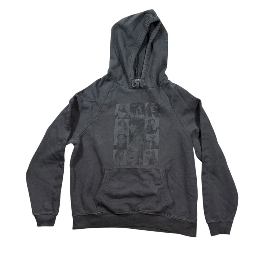 Taylor Swift The Eras International Tour Women's Black‎ Photo Hoodie XL Faded